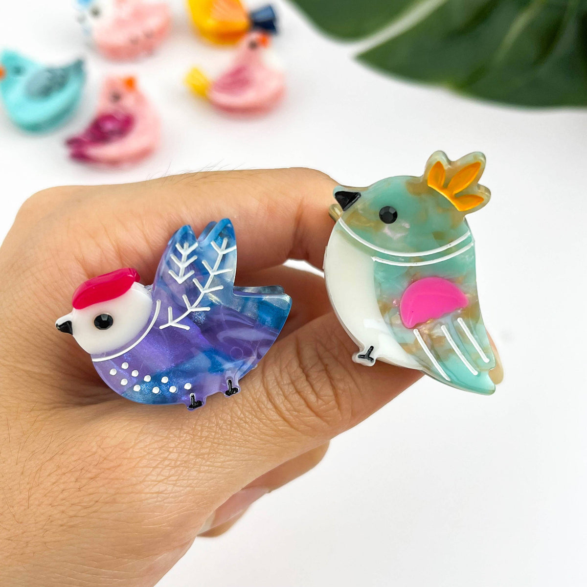 Mini Haarklammer Vogel