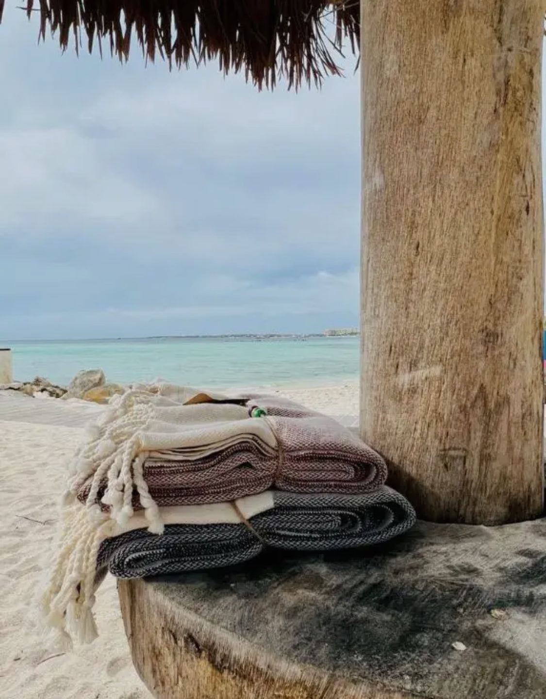 Hamamtuch/Saunatuch/Badetuch mit Fransen aus 100% Baumwolle