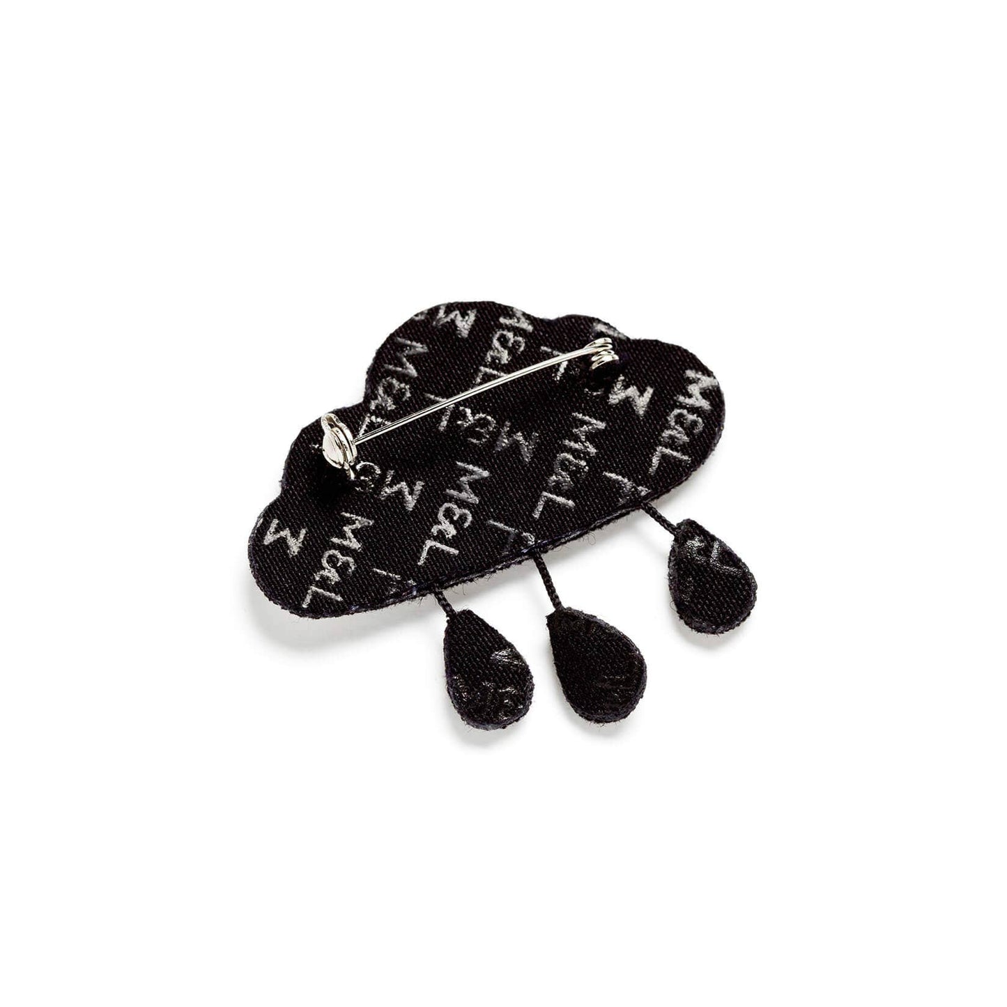 Brosche - Wolke und Regen