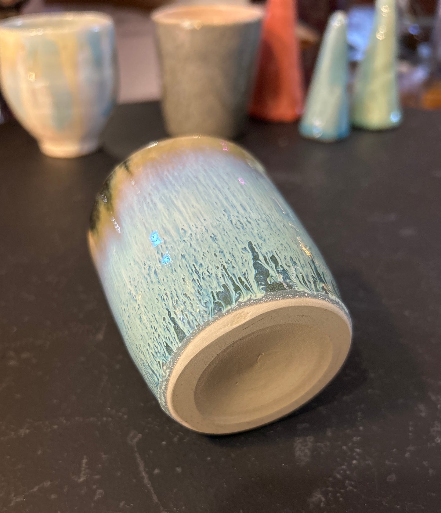 Teeschale/Kaffeebecher glasiert - Handgemachte Keramik von Johanna Reiner