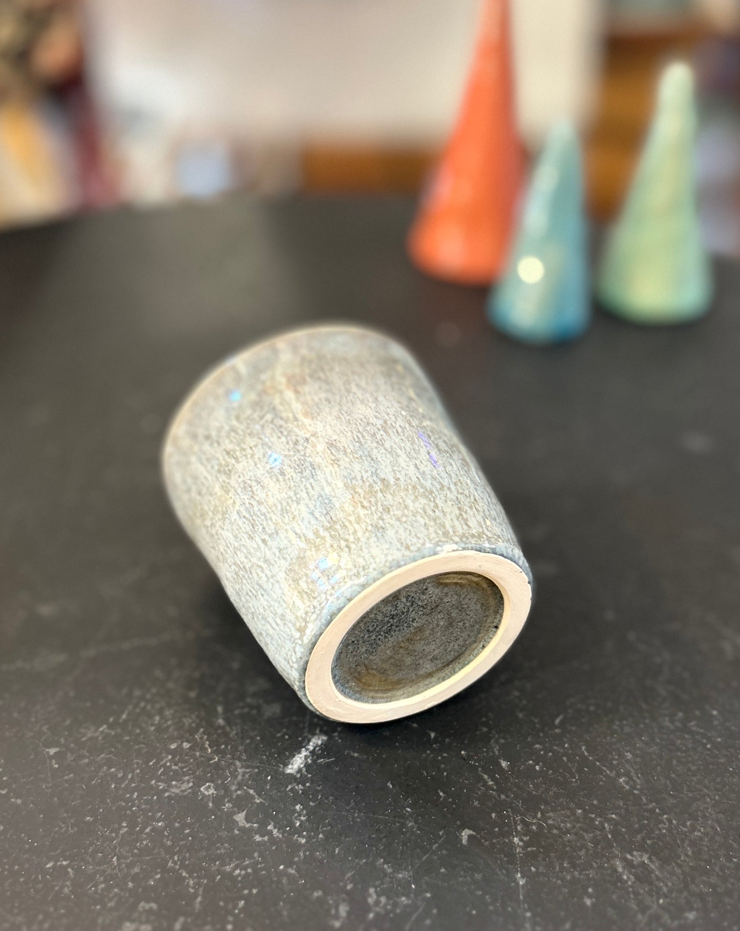 Teeschale/Kaffeebecher glasiert - Handgemachte Keramik von Johanna Reiner