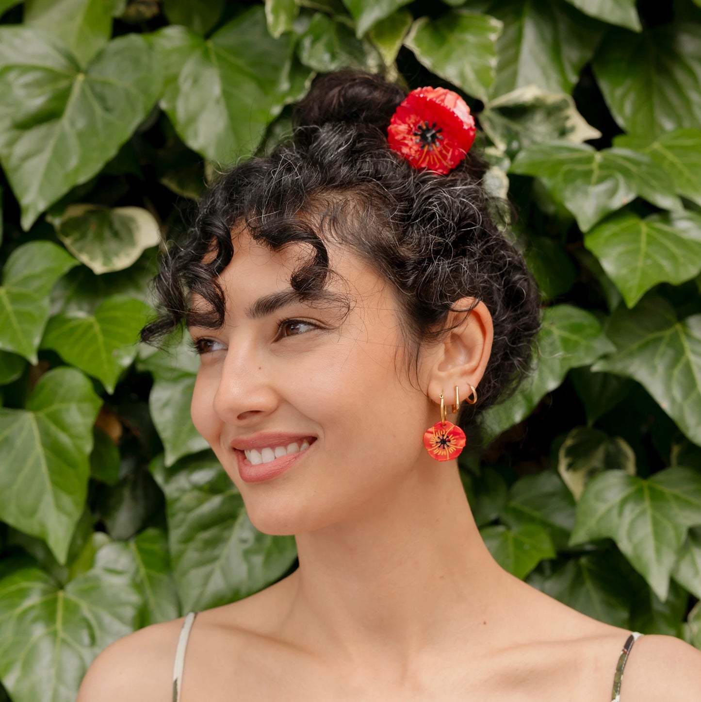 Ohrringe Mohnblume von Coucou Suzette