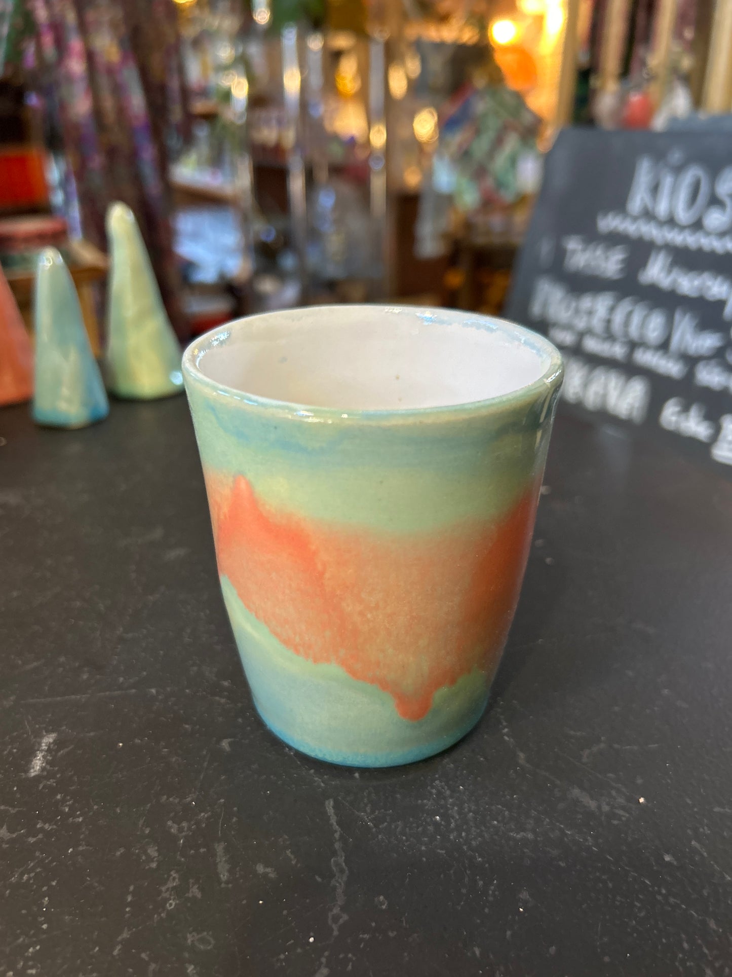 Teeschale/Kaffeebecher glasiert - Handgemachte Keramik von Johanna Reiner