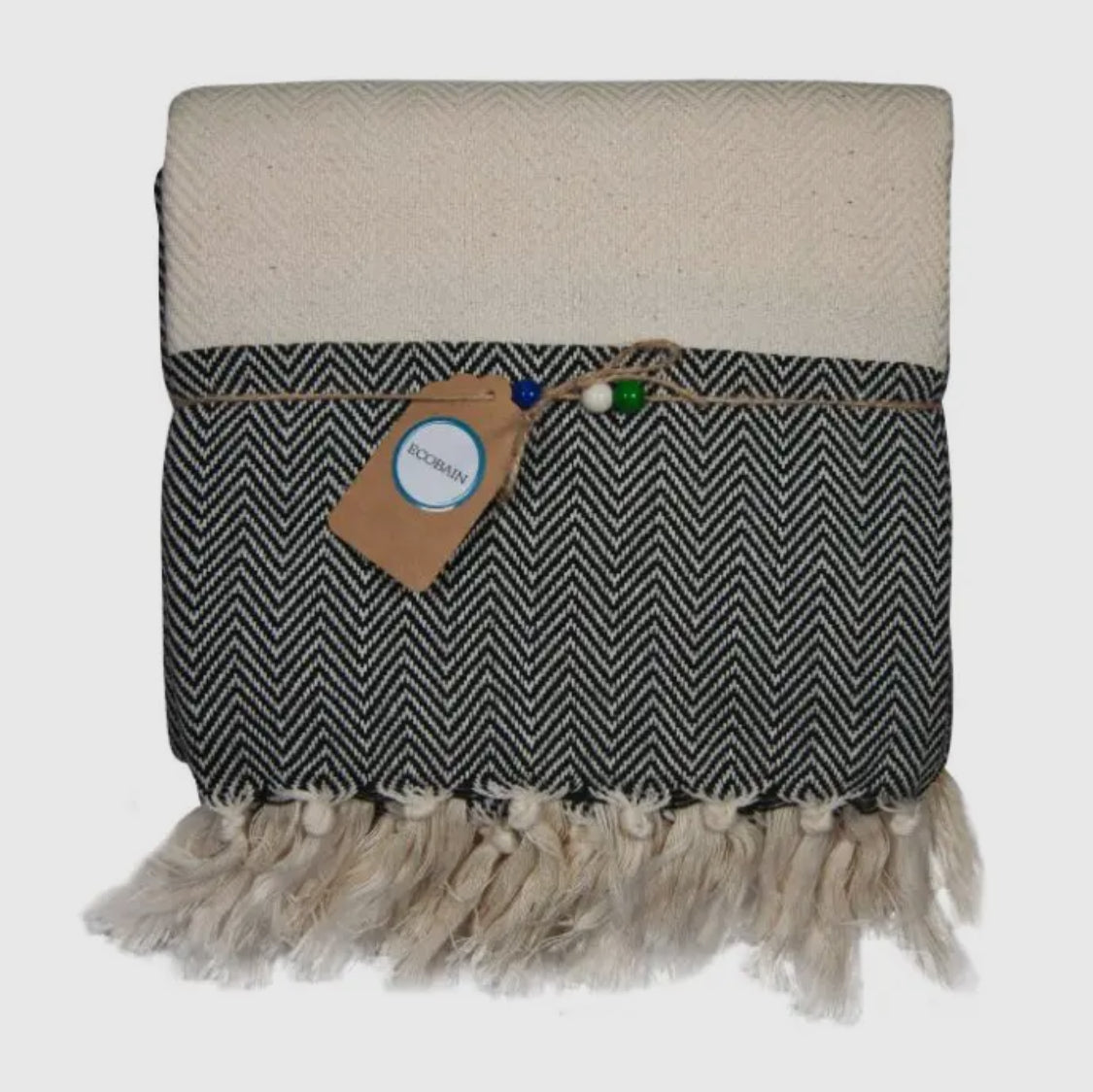 Hamamtuch/Saunatuch/Badetuch mit Fransen aus 100% Baumwolle