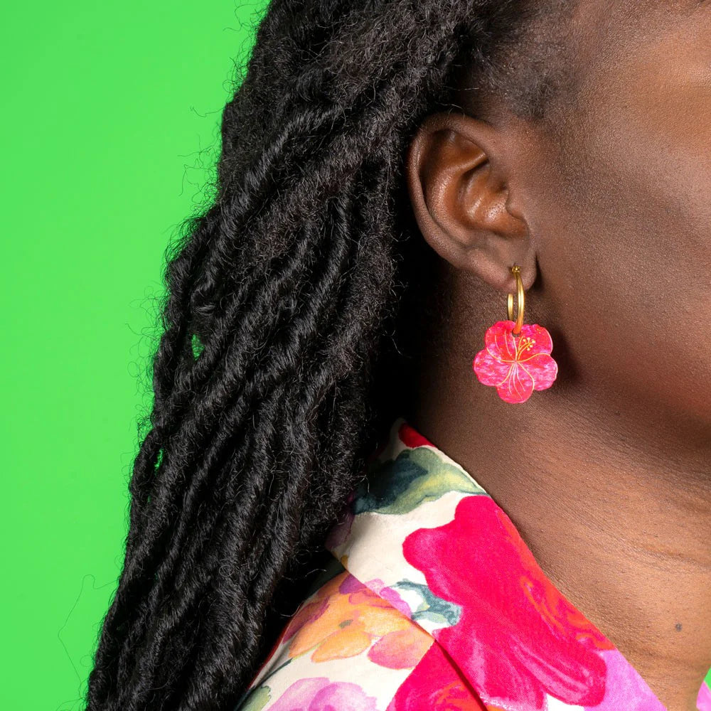 Ohrringe Hibiskus von Coucou Suzette