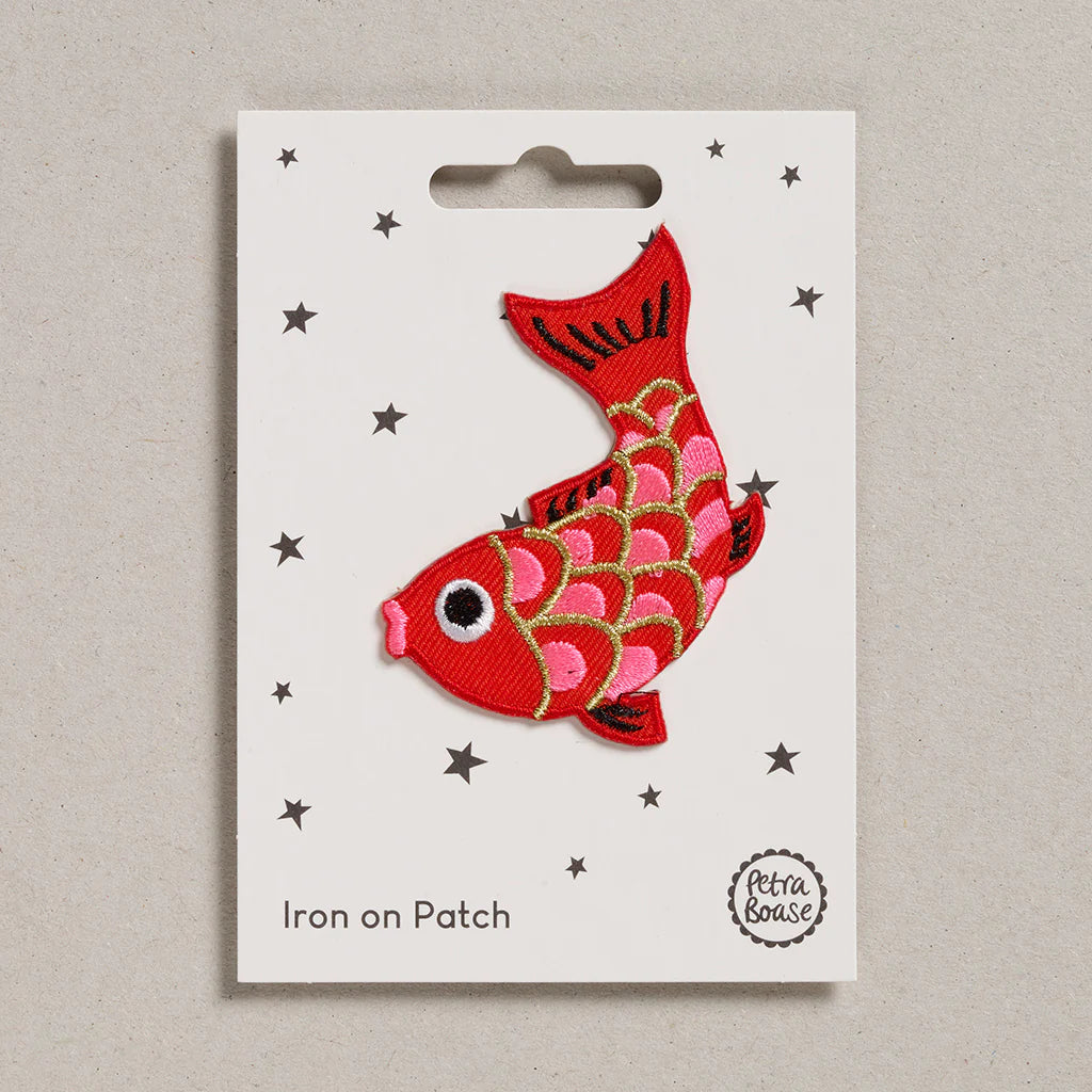 Bügelpatch Koi Fisch