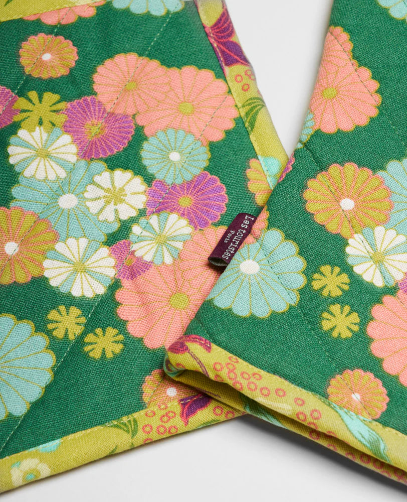 Ofenhandschuh und Topflappen-Set von Les Touristes Paris – 100% Baumwolle