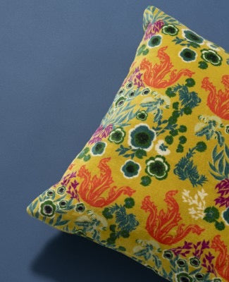 Kissen COUSSIN CARRE VELOURS - Swainston Gold – 100% Baumwolle