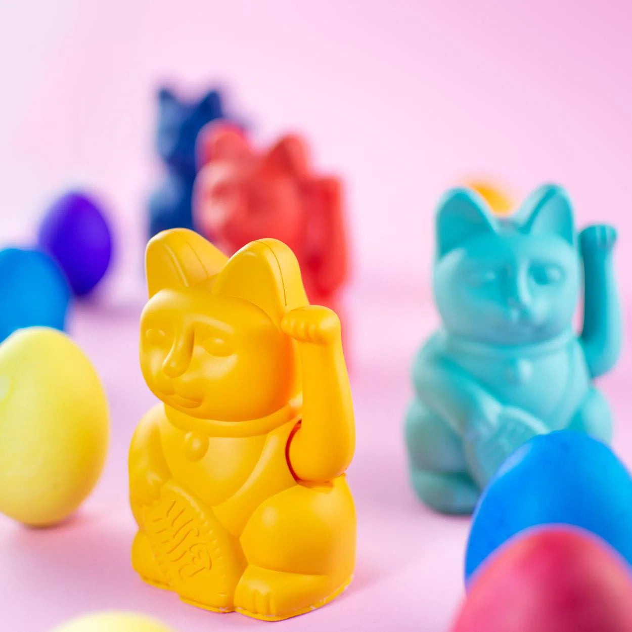 Winkekatze Mini Dunkelgelb – Freude