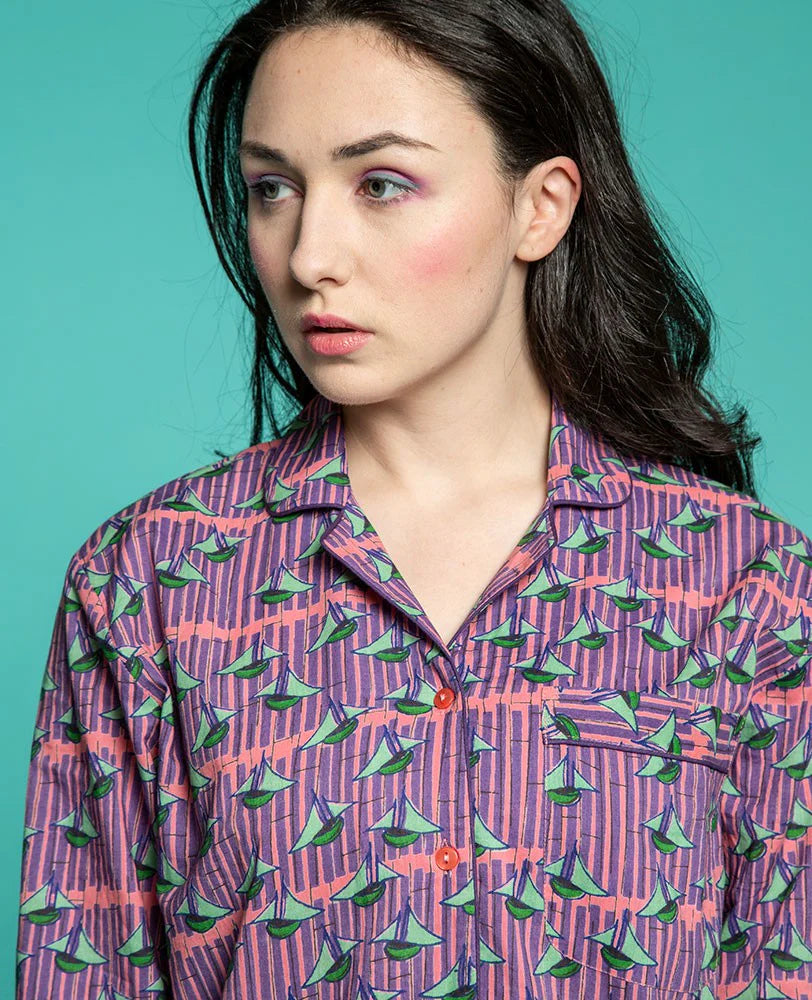 Pyjama Bato coral von Les Touristes Paris – 100% Baumwolle