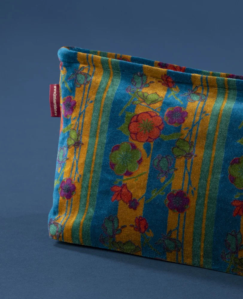 Kulturbeutel/Toiletttasche aus Baumwollsamt