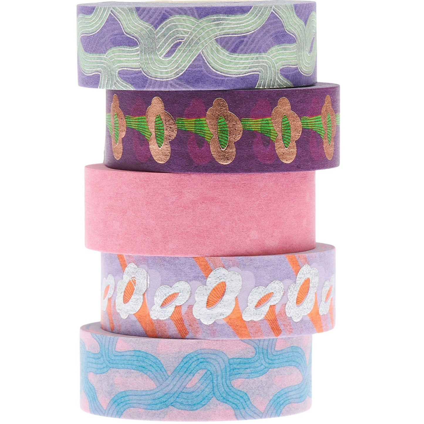 Paper Poetry Washi Tape Set Shrooom Pfifferlinge 1,5 cmx10m 5 Stück
