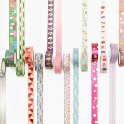 Paper Poetry Washi Tape Set Shrooom Pfifferlinge 1,5 cmx10m 5 Stück