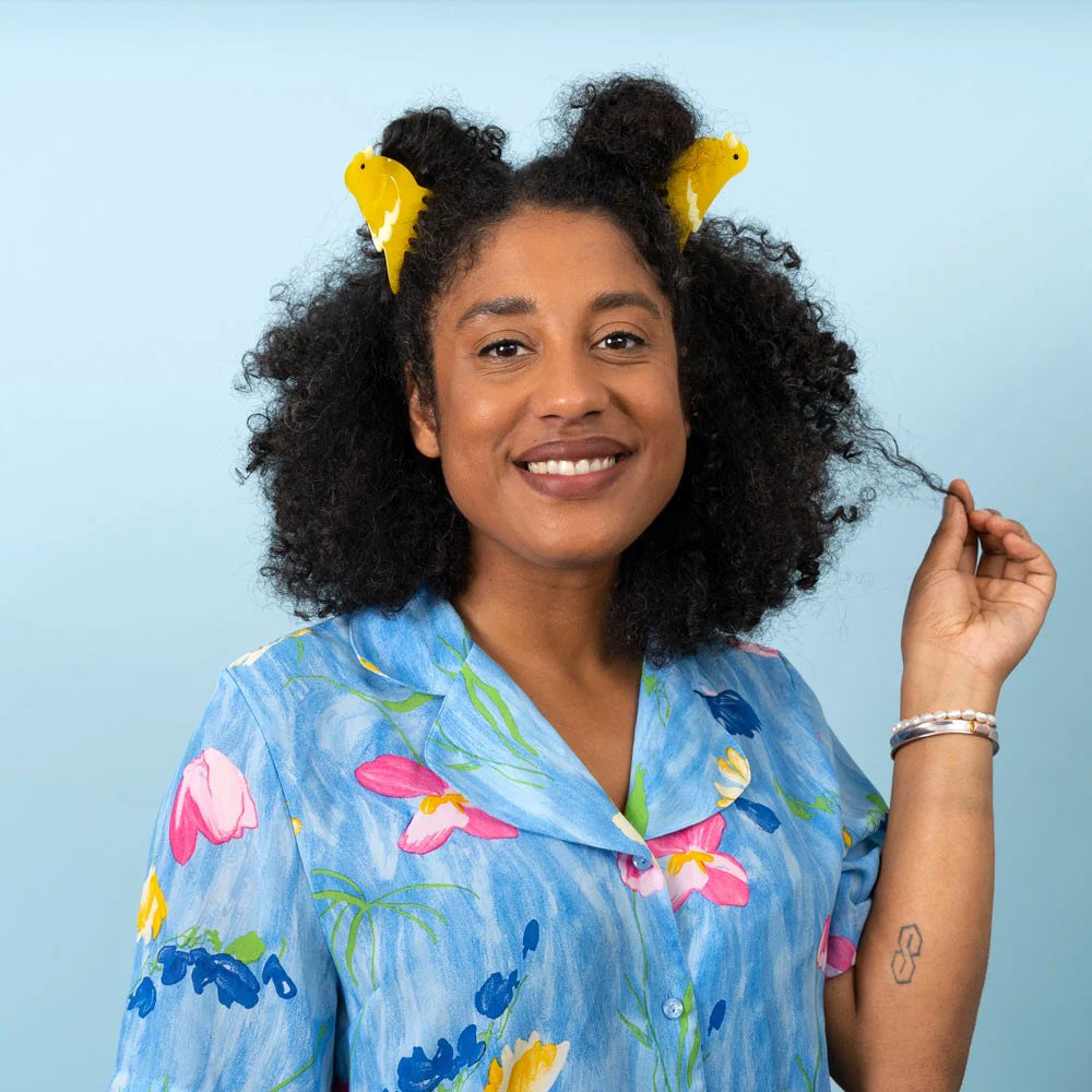 Haarklammer Kanarienvogel von Coucou Suzette