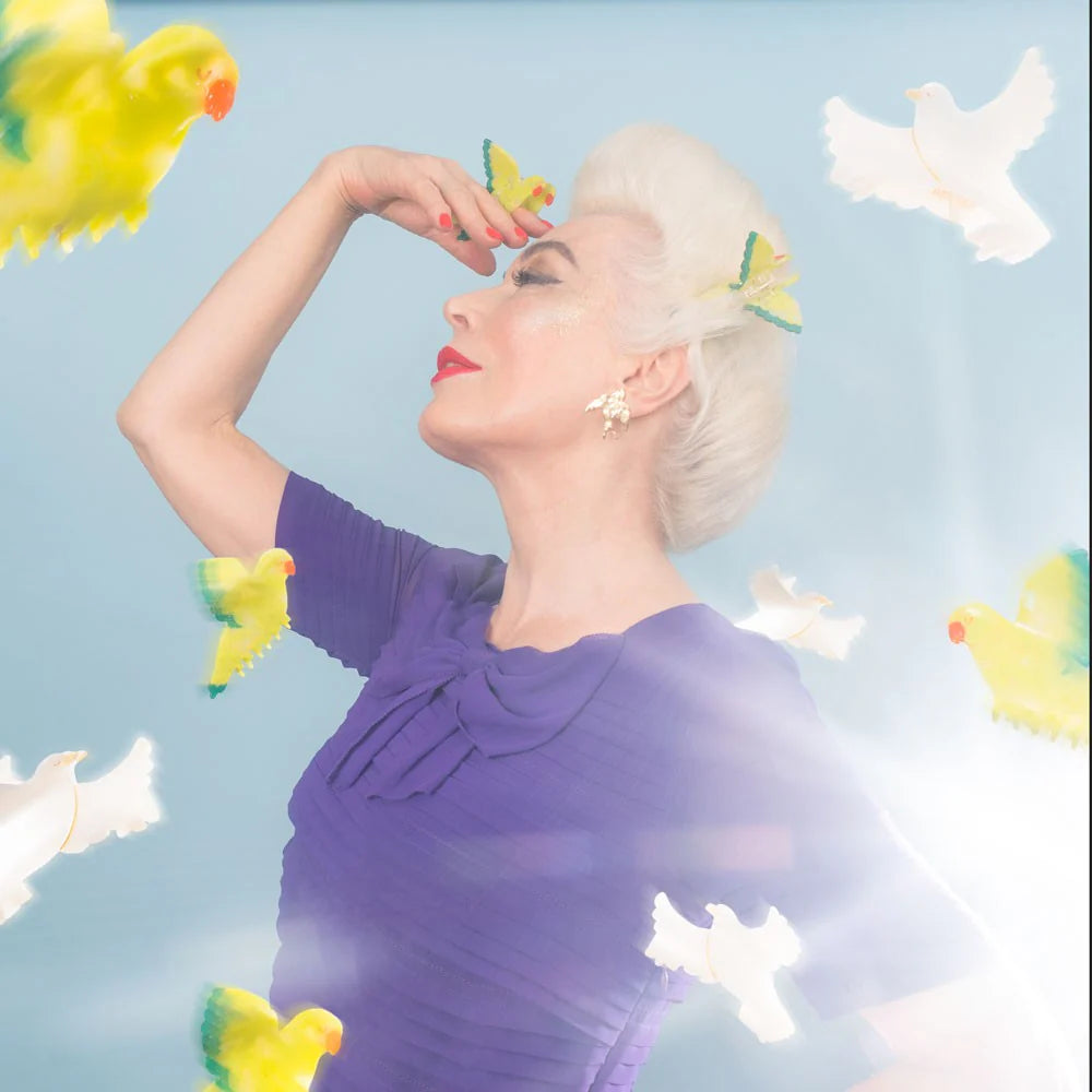 Haarklammer weiße Friedenstaube von Coucou Suzette