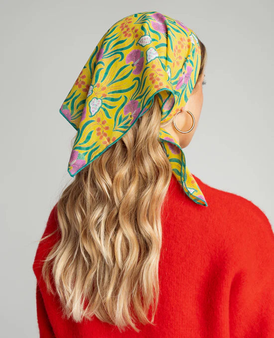 Square Scarf - Muguet Yellow