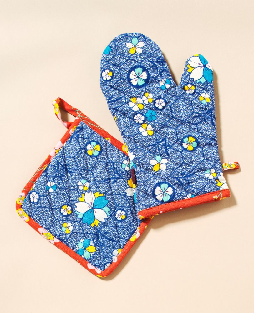 Ofenhandschuh und Topflappen-Set von Les Touristes Paris – 100% Baumwolle