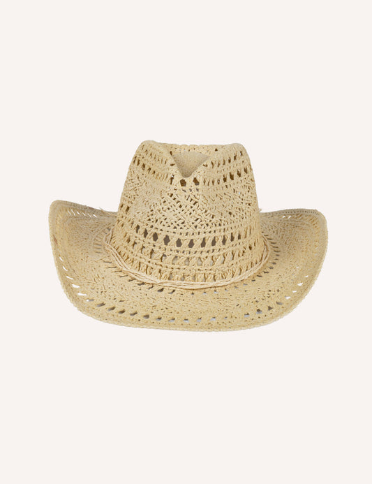 CUCOCUCA Sommerhut mit verstellbarer Größe in Beige / 100% Papier