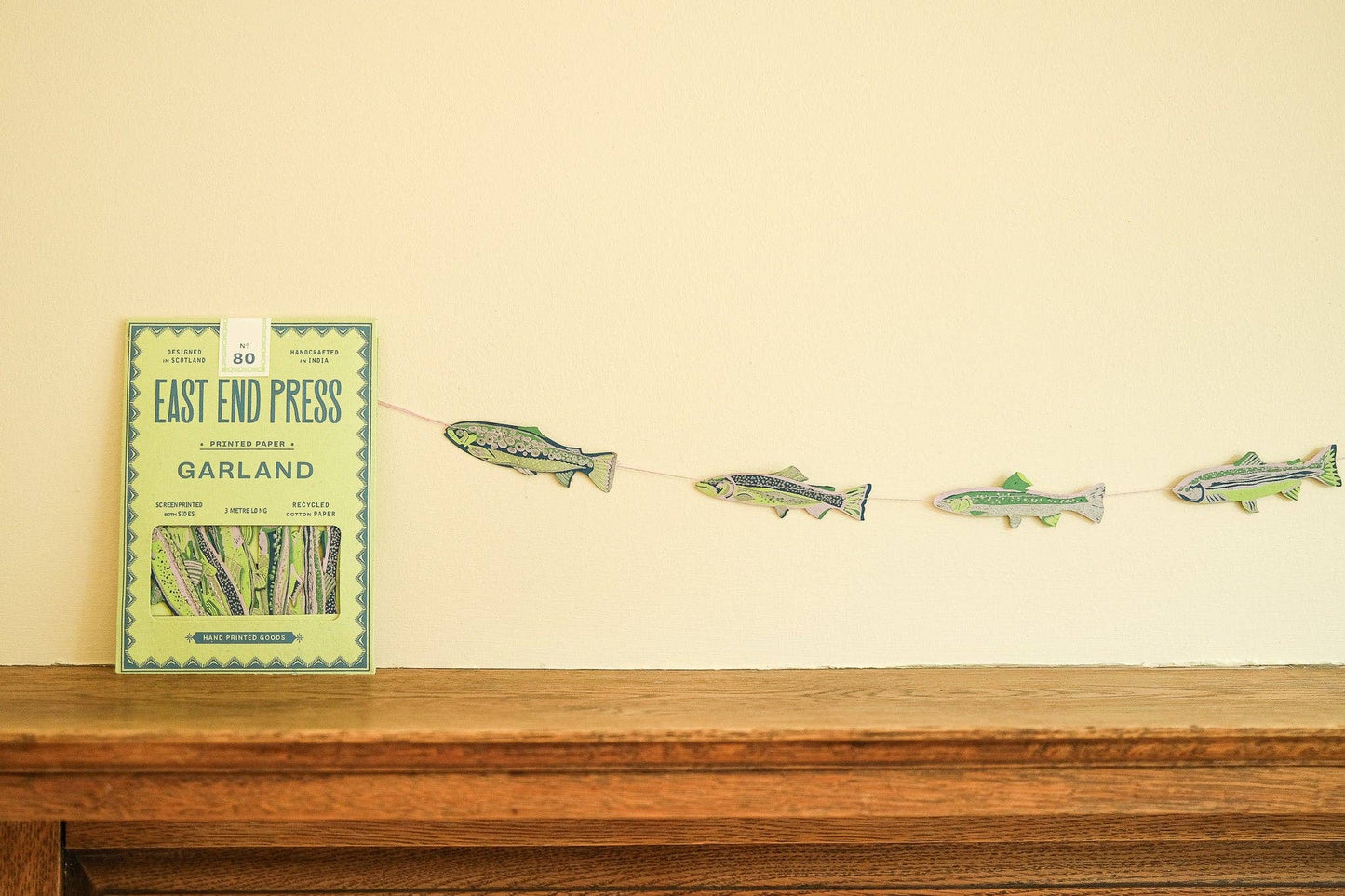 Leckere Sardellen – genähte Girlande