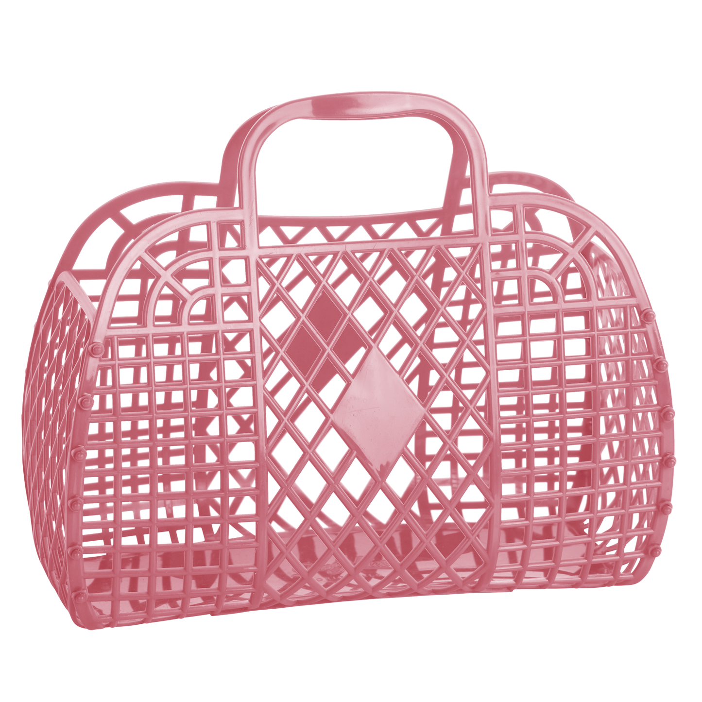 Sun Jellies Retro Basket Jelly Bag – Groß: Blush Pink
