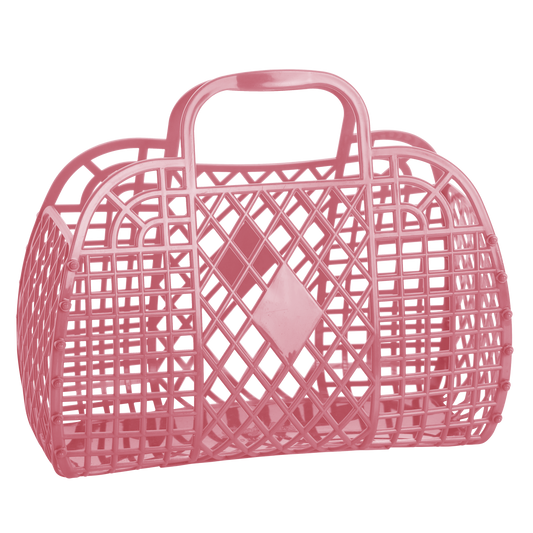 Sun Jellies Retro Basket Jelly Bag – Groß: Blush Pink