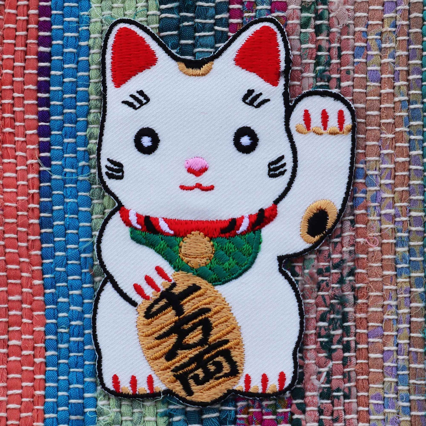 Aufnäher Winkekatze-Glückskatze Glücksbringer Patch