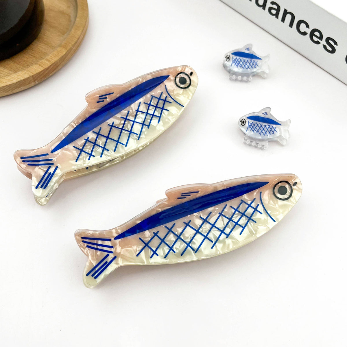 Haarklammer Sardine