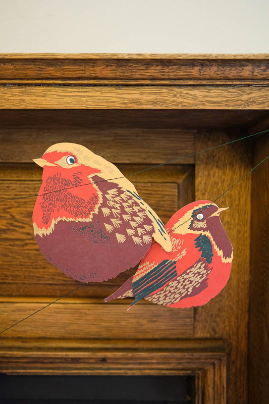 Genähte Girlande mit Hecke