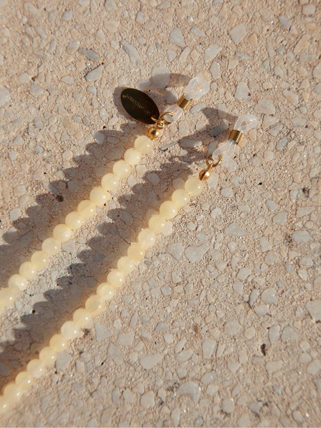 Pastella Gelbe Brillenkette von Coco Bonito