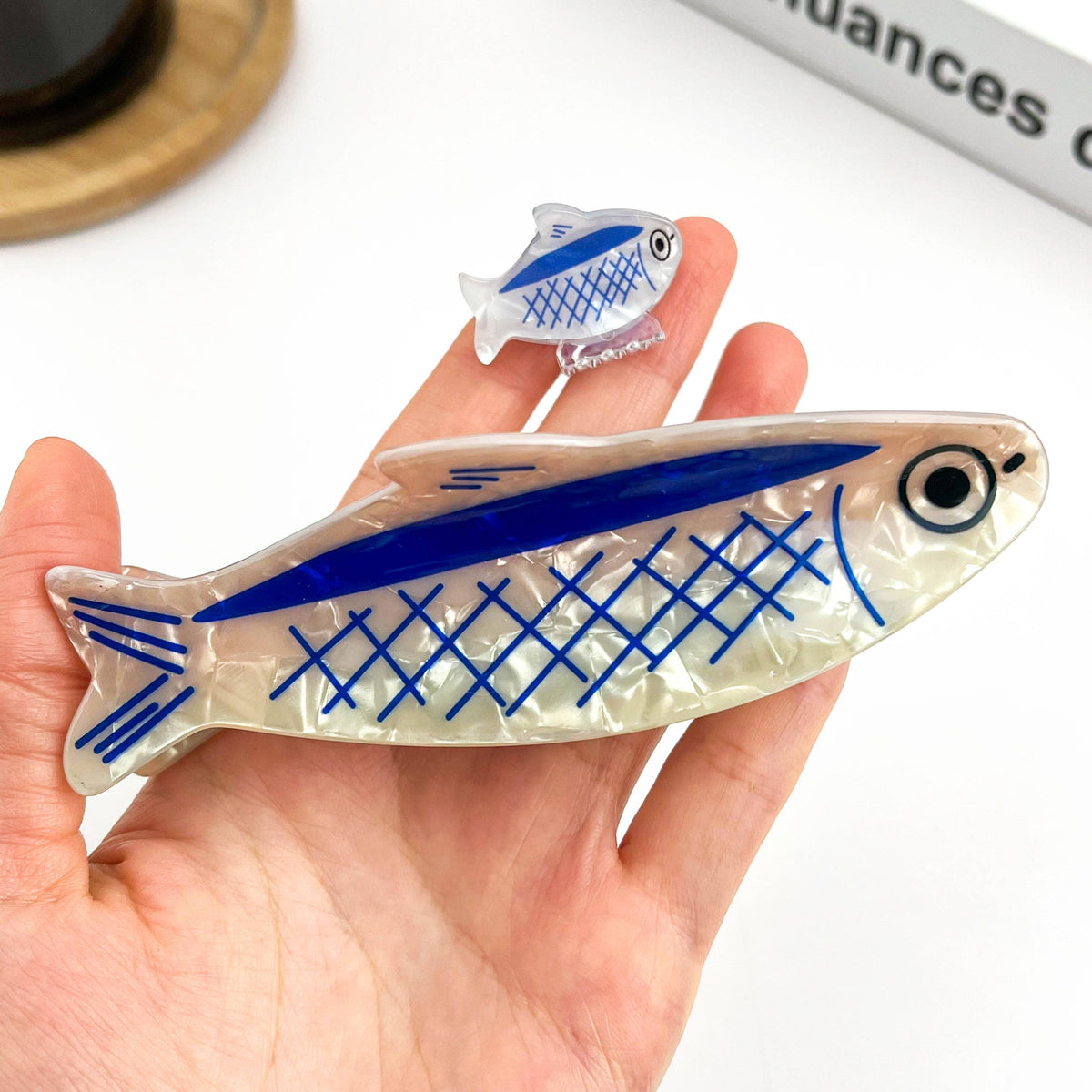 Haarklammer Sardine