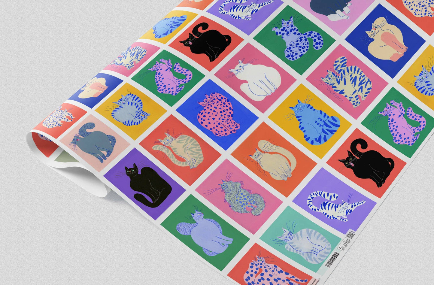 Katzen-Geschenkpapier von Agathe Singer