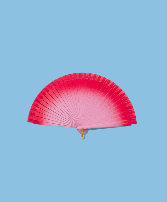 Fächer COTTON CANDY - 19 cm - Rosa und Rot