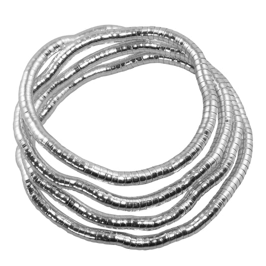 Biegsame Halskette Schlangenkette si. dunkel 5mm Armband