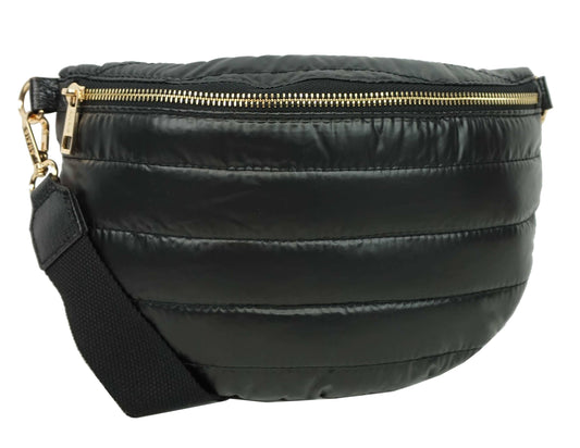 Gesteppte Gürteltasche Schwarz