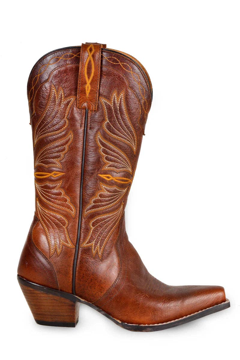 MYRA - EU Domingo Cherry Damenlederstiefel: 43