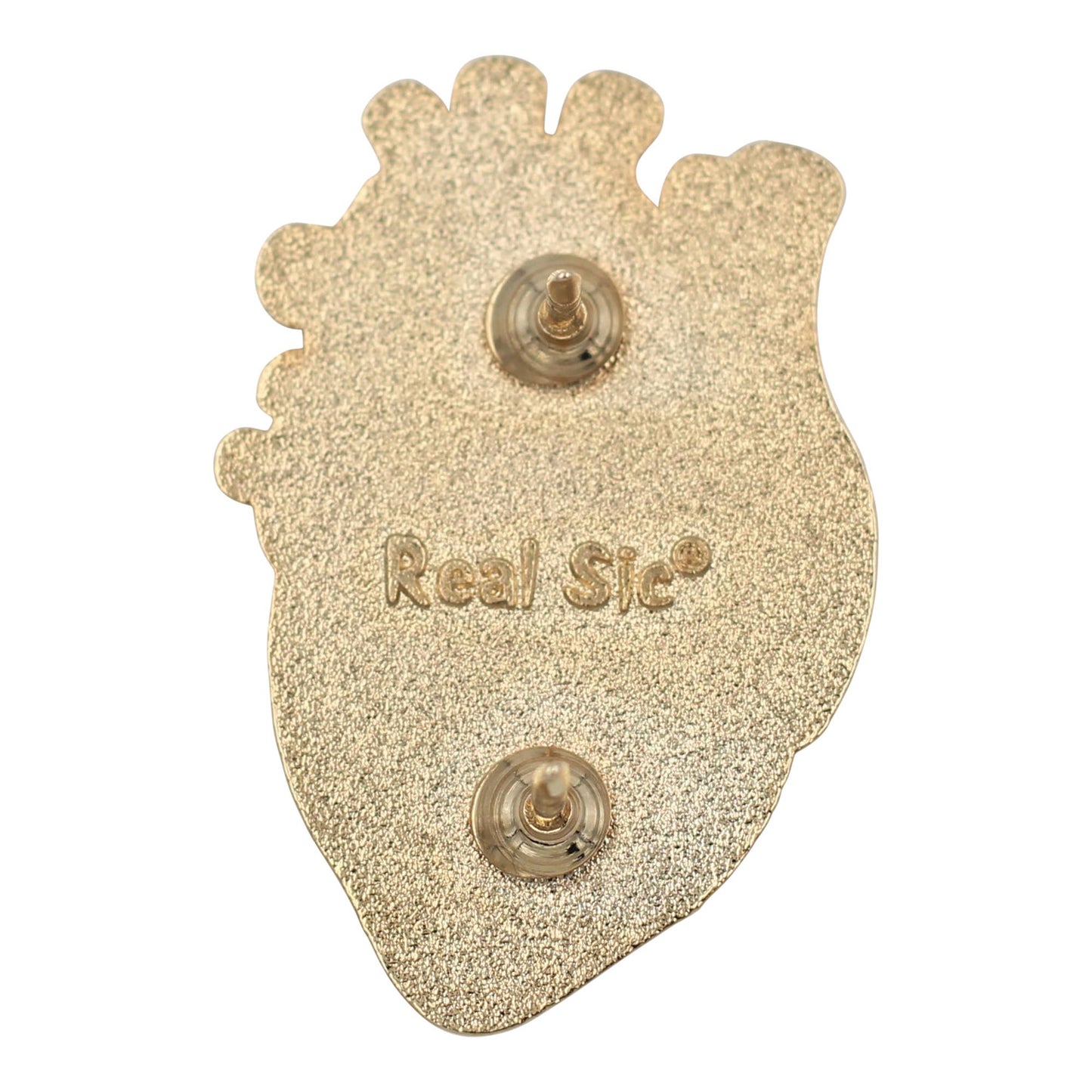 Anatomische Herz-Brosche mit realistischem Design - Emaille Pin