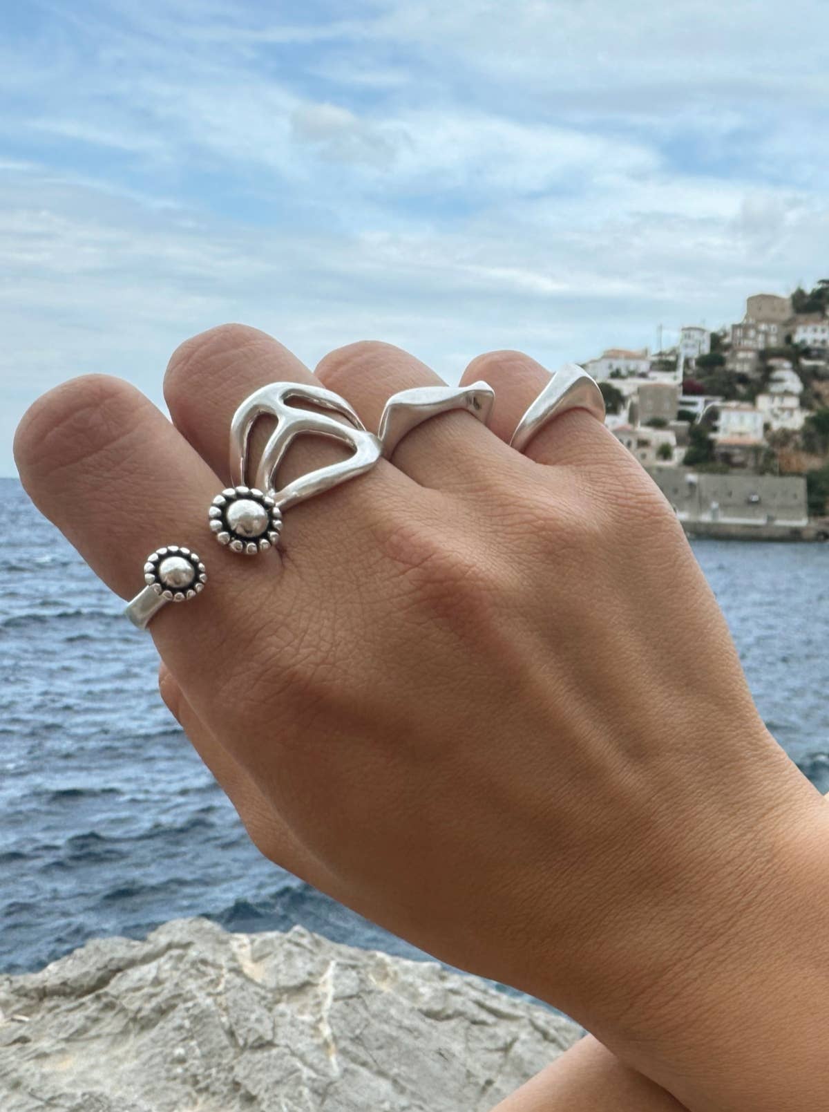 Silberring mit Fisch