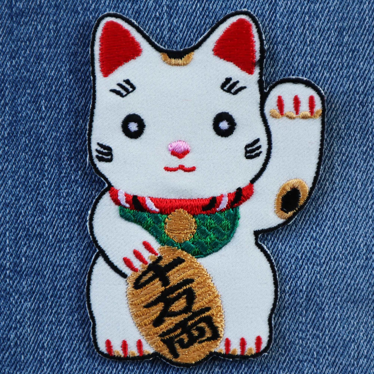 Aufnäher Winkekatze-Glückskatze Glücksbringer Patch